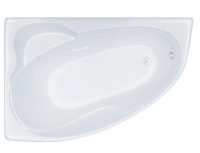 Акриловая ванна ассиметричная DAVINCI Blanca R 170х100х62 с каркасом без экрана правая