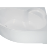 Акриловая ванна ассиметричная DAVINCI Blanca L 170х110х62 с каркасом без экрана левая