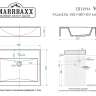 Раковина Marrbaxx Шерри Granit V3D1, кронштейн, сифон