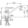 Смеситель для кухни Frap F4932 оранжевые