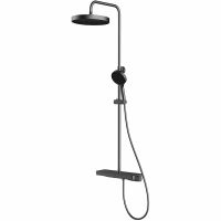 Душевая стойка VINCEA Inspire VSFS-3I12TGM термостатическая с Излив VINCEAом, 30см верх.душ, воронен