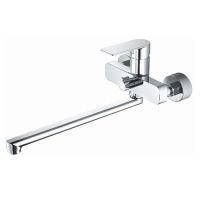 Смеситель для ванны HAIBA HB22617, длинный излив, латунь, хром