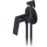 Смеситель с гигиеническим душем FAOP A7208-6 черные
