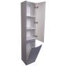 Шкаф пенал Style Line Бергамо 30 R СС-00002330 с бельевой корзиной Серый антискрейтч