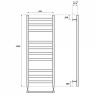 Полотенцесушитель водяной Point Меркурий PN83150B П10 500x1000, черный