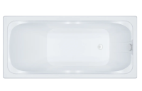 Акриловая ванна DAVINCI Norma 120x70x41.5 с каркасом без экрана