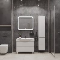 Тумба напольная SanStar Arista 85 Без раковины для ванной комнаты, белая