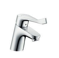 Смеситель для раковины hansgrohe Focus 70 со сливным гарнитуром, с удлиненной рукояткой 31910000, хром