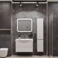 Тумба подвесная SanStar Arista 85 Без раковины для ванной комнаты, белая