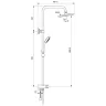 Душевая система Vidima Balance BA274AA Хром