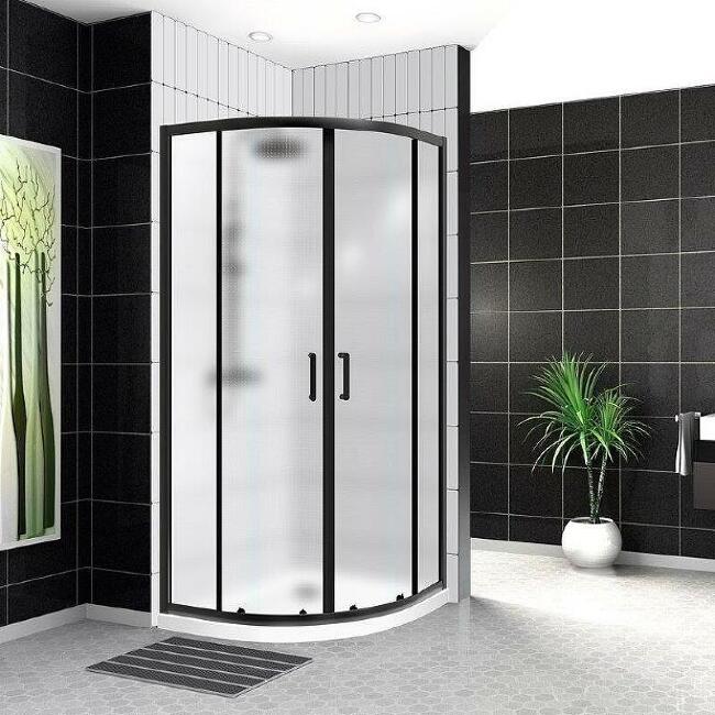 Душевой уголок BelBagno UNO-195-R-2-90-P-NERO купить в Москве по цене 28 100 руб.