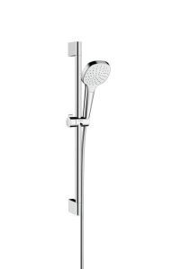 Душевой гарнитур hansgrohe Croma Select E 110 3jet Vario со штангой 65 см 26582400, белый/хром
