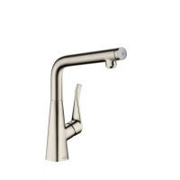 Смеситель для кухонной мойки hansgrohe Metris Select M71 320 14883800, под сталь