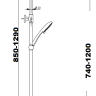 Душевая система Savol SK-H3401 хром
