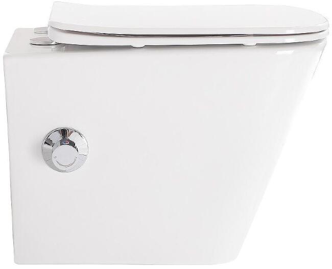 Унитаз подвесной безободковый с сиденьем и функцией биде BelBagno DUE BB3103CHR-BS/SC купить в Москве по цене 22 690 руб.