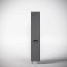 Шкаф пенал Style Line Марелла 30 L Люкс Plus СС-00002444 с бельевой корзиной Серый матовый антискрей
