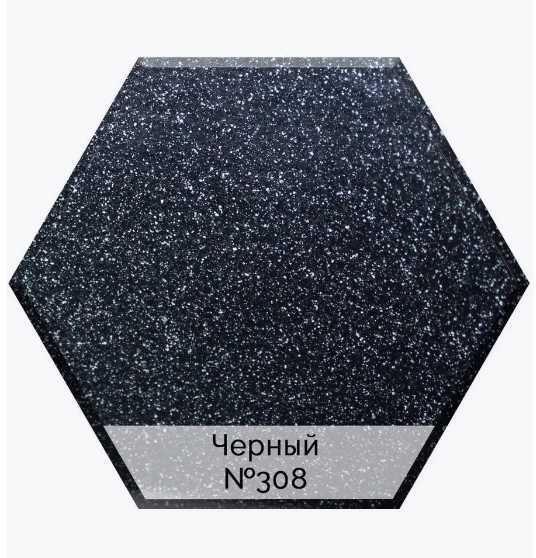 Мойка для кухни SanDav МАРГАРИТА прямоугольная 69х49 см из искусственного камня ЧЕРНАЯ купить в Москве по цене 11 800 руб.