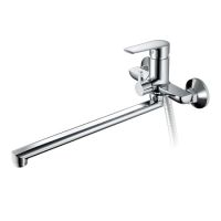 Смеситель для ванны HAIBA HB22563, длинный излив, латунь, хром