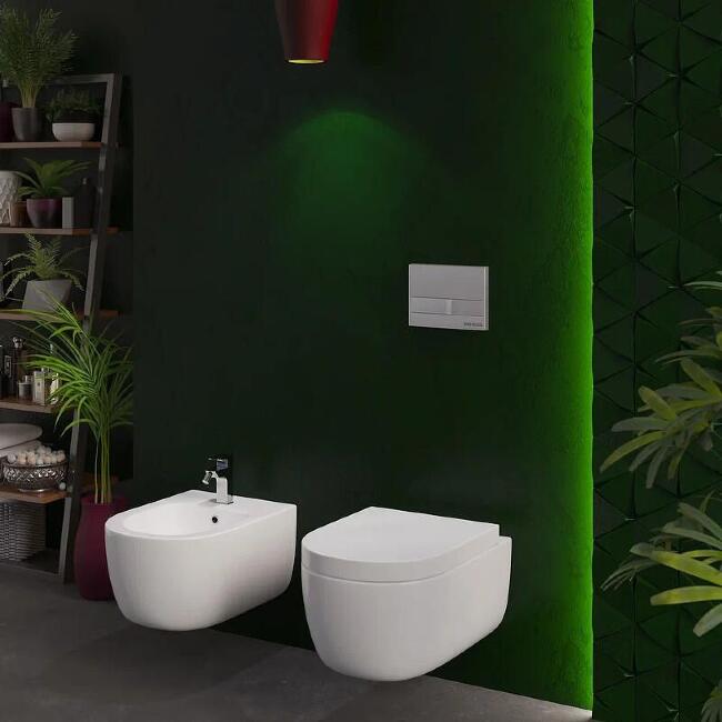 Биде подвесное Berges Wasserhaus Ego 082017 цвет белый, овальное, 36x49 см купить в Москве по цене 20 990 руб.