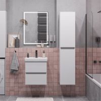 Тумба подвесная SanStar Велья 50 Без раковины для ванной комнаты, белая