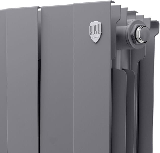 Радиатор Royal Thermo PianoForte 500 Silver Satin - 8 секц.  RTPNSS50008 купить в Москве по цене 13 760 руб.