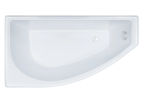 Акриловая ванна ассиметричная DAVINCI Blanca R 140х77х60 с каркасом без экрана правая