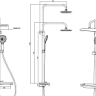 Душевая система Savol SK-H3145H черный