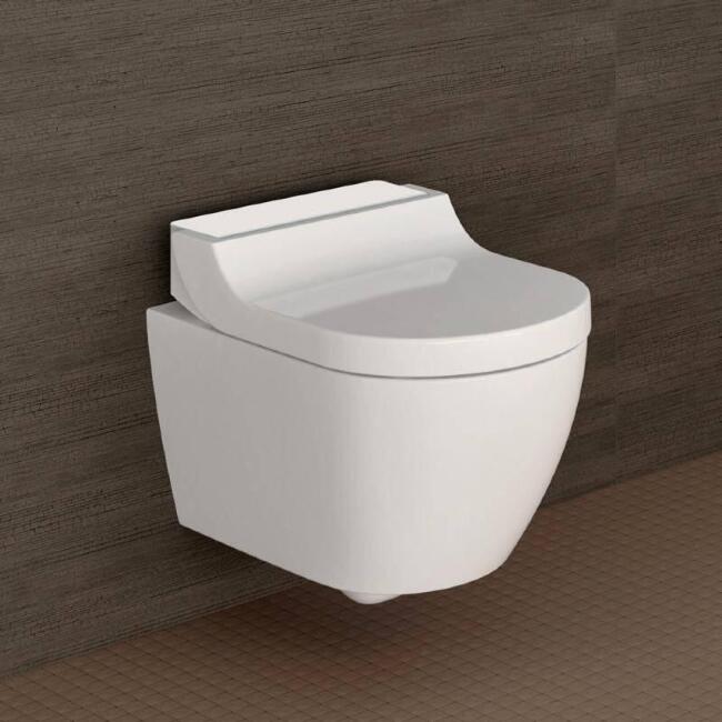 Унитаз подвесной Geberit AquaClean tuma classic белый, овальный, 36x55.3 см + ершик напольный в подарок купить в Москве по цене 220 870 руб.
