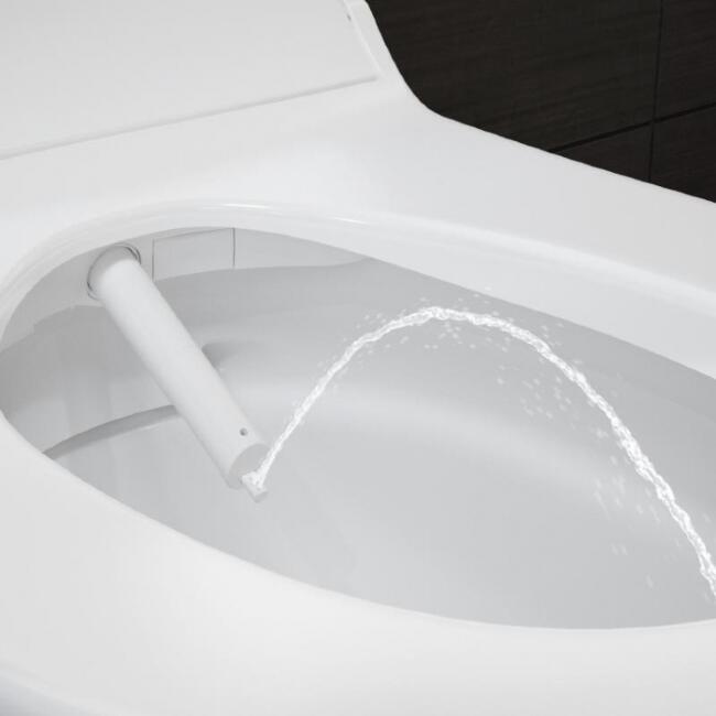 Унитаз подвесной Geberit AquaClean tuma classic белый, овальный, 36x55.3 см + ершик напольный в подарок купить в Москве по цене 220 870 руб.