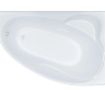 Акриловая ванна ассиметричная DAVINCI Blanca L 160х100х62 с каркасом без экрана левая