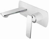 Смеситель для ванны HAIBA HB80548-8, встраиваемый, латунь, белый/хром