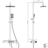 Душевая система Savol SK-H3245A хром