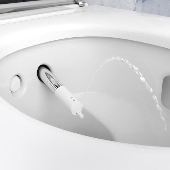 Унитаз-биде с выдвижным феном для осушки интимных зон GEBERIT AquaClean Mera Comfort 146.214.11.1 альпийский белый купить в Москве по цене 596 700 руб.