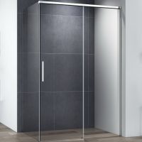 Душевой уголок Cezares Duet Soft-М 160x80 DUET SOFT-M-AH-1-160/80-C-Cr профиль Хром стекло прозрачно