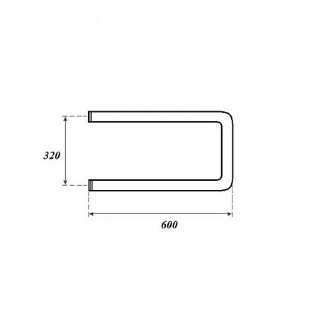 Полотенцесушитель водяной Point PN35336 320x600 П-образный (1"), хром
