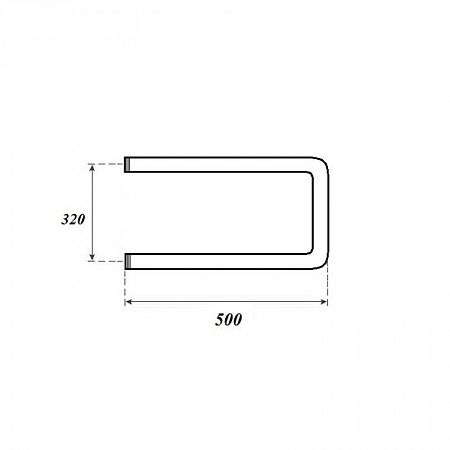 Полотенцесушитель водяной Point PN35335 320x500 П-образный (1"), хром