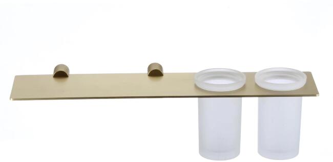 Держатель для двух стаканов SAVOL S-002168C золото матовое купить в Москве по цене 5 823 руб.