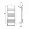 Полотенцесушитель водяной Point Омега PN90158S П12 500x800, хром