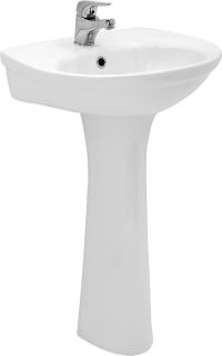 Умывальник Cersanit EKO E 55 B NEW 1 отв. белый UM-E55/1