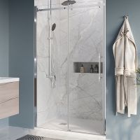 Душевая дверь BelBagno Marino 110 MARINO-BF-1-110-C-Cr профиль Хром стекло прозрачное