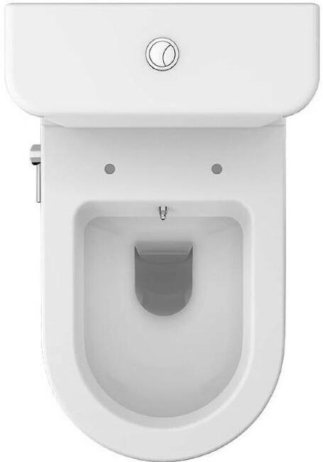 Унитаз-компакт VitrA Zentrum 9012B003-7226 с биде и микролифтом, белый, овальный, 38x61 см + ершик напольный в подарок купить в Москве по цене 39 990 руб.
