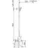Душевая стойка Savol S-JD9145A хром