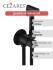 Встроенный смеситель Cezares CZR-SET-DA1-ID2-FMM120-NOP с гигиеническим душем, черный матовый