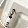 Зеркало со шкафом Style Line Олеандр 2 Люкс 55 ЛС-00000201 с подсветкой Рельеф пастель