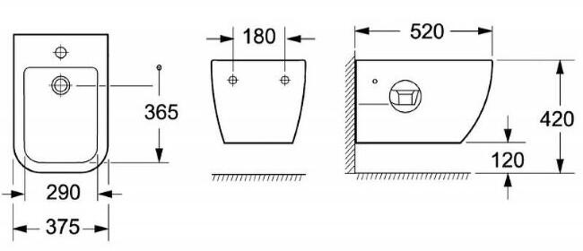 Биде BelBagno Genova BB1104BH подвесное Белое купить в Москве по цене 14 740 руб.