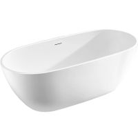 Ванна акриловая Vincea VBT-408-1800, 1800*815*580, цвет белый, щелевой перелив, слив хром, , шт