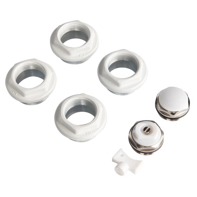 Комплект монтажный Royal Thermo 1”х 3/4" белый купить в Москве по цене 350 руб.