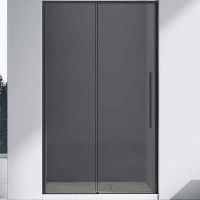 Душевая дверь VINCEA Slim-N VDS-4SN140CGB, 1400, черный, стекло тонированное