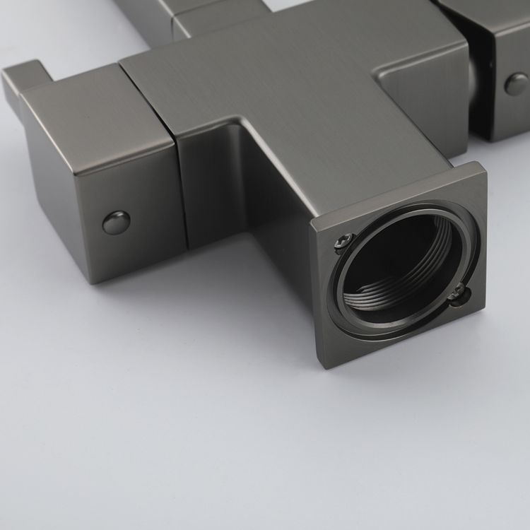 Смеситель для кухни с гибким изливом Gappo G4395-59 оружейная сталь