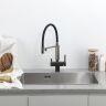 Смеситель для кухни с гибким изливом Gappo G4395-59 оружейная сталь